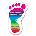 Static Cling Decal - Group 4 (2"x3.125") Foot Shape